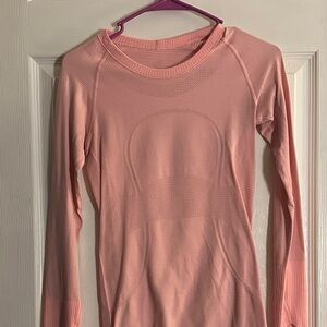 Lululemon Pink Long Sleeve Athletic Top